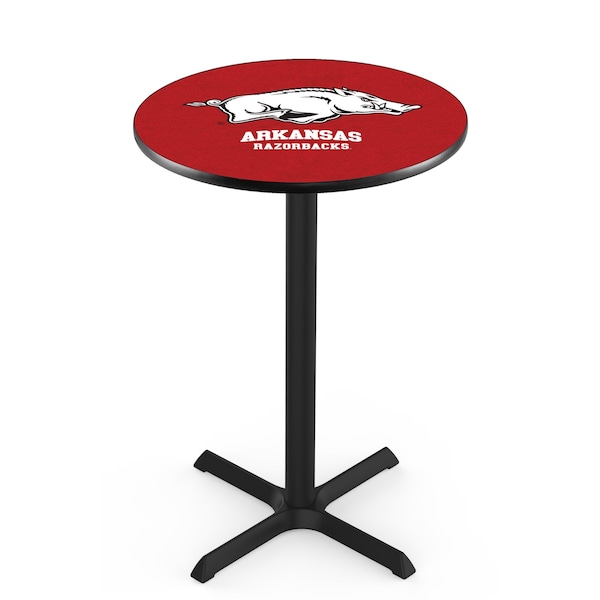 42" Blk Wrinkle Arkansas Pub Table